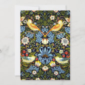 Carte William Morris, Strawberry Thief (Devant)