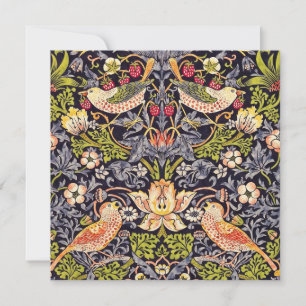 Carte William Morris Strawberry Thief Floral Art nouveau