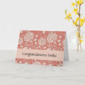 Carte William Morris Wild Tulip Classique Conception Vic (Fleur jaune)