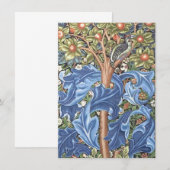 Carte William Morris Woodpecker Tapestry (Devant / Derrière)