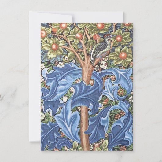 Carte William Morris Woodpecker Tapestry (Devant)