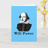 Carte William Shakespeare POURRA Tshirts (Fleur jaune)