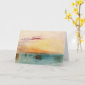 Carte William Turner - La lagune près de Venise au couch (Fleur jaune)