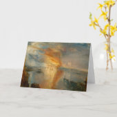 Carte William Turner - L'incendie du Parlement (Fleur jaune)