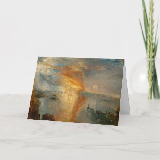 Carte William Turner - L'incendie du Parlement (Devant)