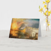 Carte William Turner - L'incendie du Parlement (Fleur jaune)
