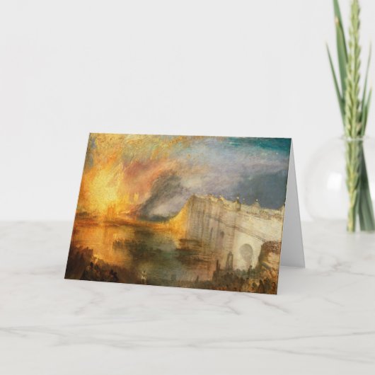 Carte William Turner - L'incendie du Parlement (Devant)