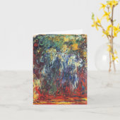 Carte Willow pleuvoir à Giverny (par Claude Monet) (Fleur jaune)