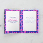 Carte Willy fier Next Chapitre Pink Leopard Graduation (Intérieur)