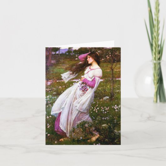 Carte Windflowers de château d'eau (Devant)