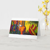 Carte Windhorse GREETING CARD (Fleur jaune)