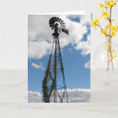 Carte Windmill dans le ciel (Fleur jaune)
