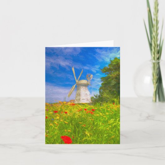 Carte Windmill Meadow Art (Devant)