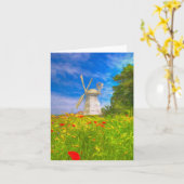 Carte Windmill Meadow Art (Fleur jaune)