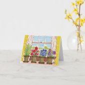 Carte Windowsil Christian New Home Félicats (Fleur jaune)