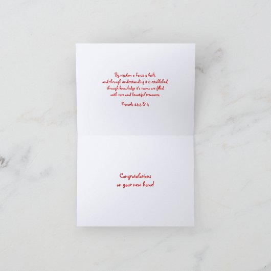 Carte Windowsil Christian New Home Félicats (Intérieur)