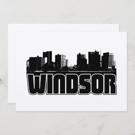 Carte Windsor Skyline (Devant / Derrière)