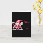 Carte Wine Because You Can't Run This Show Sober  (Fleur jaune)