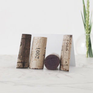 Carte Wine corks with dates