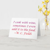Carte Wine Quote (Fleur jaune)