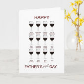 Carte Wine tasting funny Father's Day (Fleur jaune)