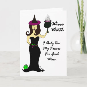 Carte Wine Witch All Occasion Card