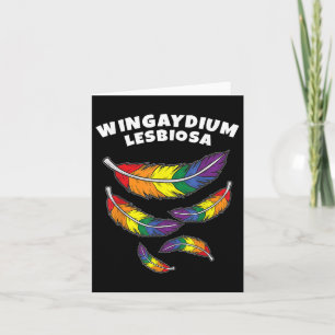Carte Wingaydium Lesbiosa _ Soutien LGBTQ pour les gays 