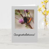 Carte Wings of Congrats (Fleur jaune)
