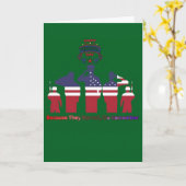 Carte Wings of remembrance forest green (Fleur jaune)