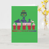 Carte Wings of remembrance kelly green (Fleur jaune)