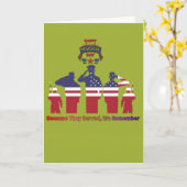 Carte Wings of remembrance pea green (Fleur jaune)