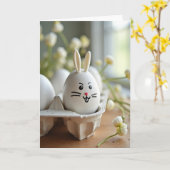 Carte Winking Egg Springtime Scene Card (Fleur jaune)