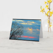 Carte Winnebago de lac pensant à vous (Fleur jaune)