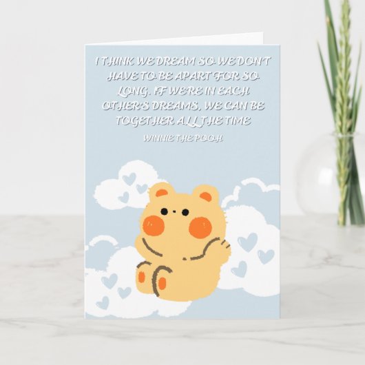 Carte Winnie l'Ourson (Devant)