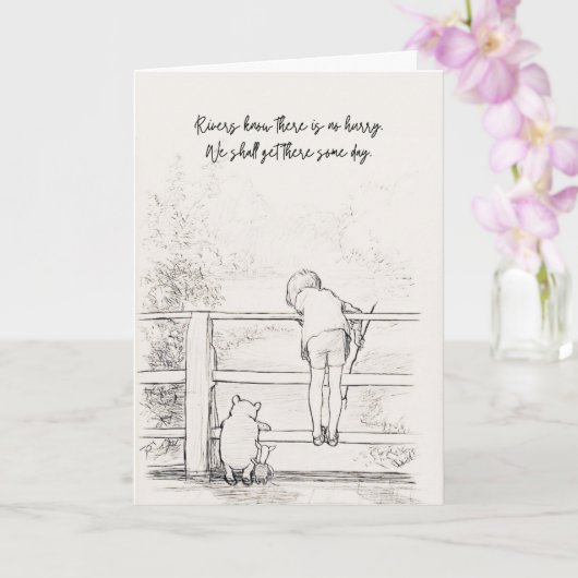 Carte Winnie-the-Pooh No Rush (Orchidée)