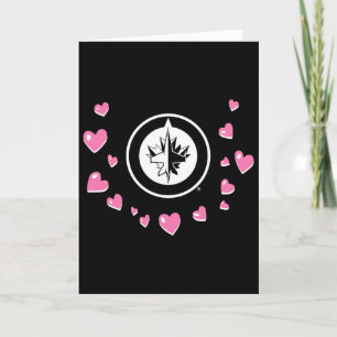Carte Winnipeg Jets Saint-Valentin Amour Nhl Officiellem