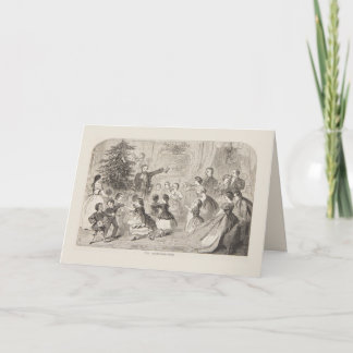 Carte Winslow Homer vintage Le Sapin de Noël victorien