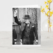 Carte Winston Churchill (Fleur jaune)