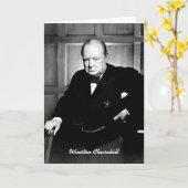 Carte Winston Churchill (Fleur jaune)