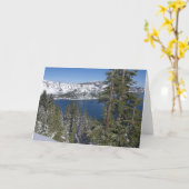 Carte Winter at Crater Lake (Fleur jaune)