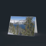 Carte Winter at Crater Lake<br><div class="desc">A fresh blanket of snow carpets the forest surrounding Crater Lake,  Oregon.</div>