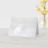 Carte Winter Bunny Folded Card (Fleur jaune)