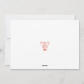 Carte WInter Chicago Skyline Holiday (Dos)