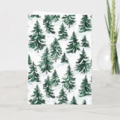 Carte Winter Christmas Trees City Window (Dos)