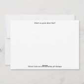 Carte Winter Color me (Dos)