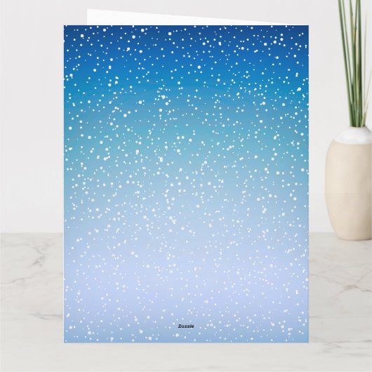 Carte Winter Cozy Snowman (Dos)