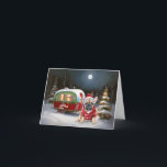 Carte Winter French Bulldog Caravan Christmas Adventure<br><div class="desc">Laissez-vous tenter par la magie d'une nuit d'hiver enneigée alors qu'une caravane glisse gracieusement à travers le paysage illuminé par la lune. La beauté sereine de la neige scintillante et l'éclat enchanteur de la lune créent une scène captivante, promettant une aventure de Noël inoubliable remplie de chaleur, de joie et...</div>