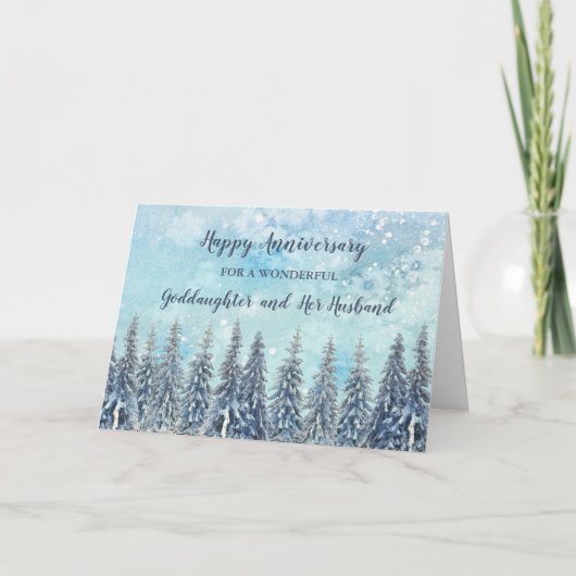 Carte Winter Godgirl et son mari Anniversaire (Devant)