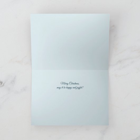 Carte Winter in town Customisable folded greeting Card (Intérieur)