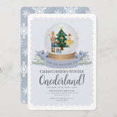 Carte Winter Onederland Nutcracker premier anniversaire (Devant / Derrière)